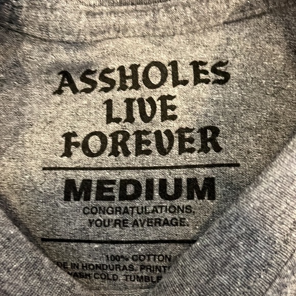 A$$holes Live Forever tshirt size m - Picture 3 of 3